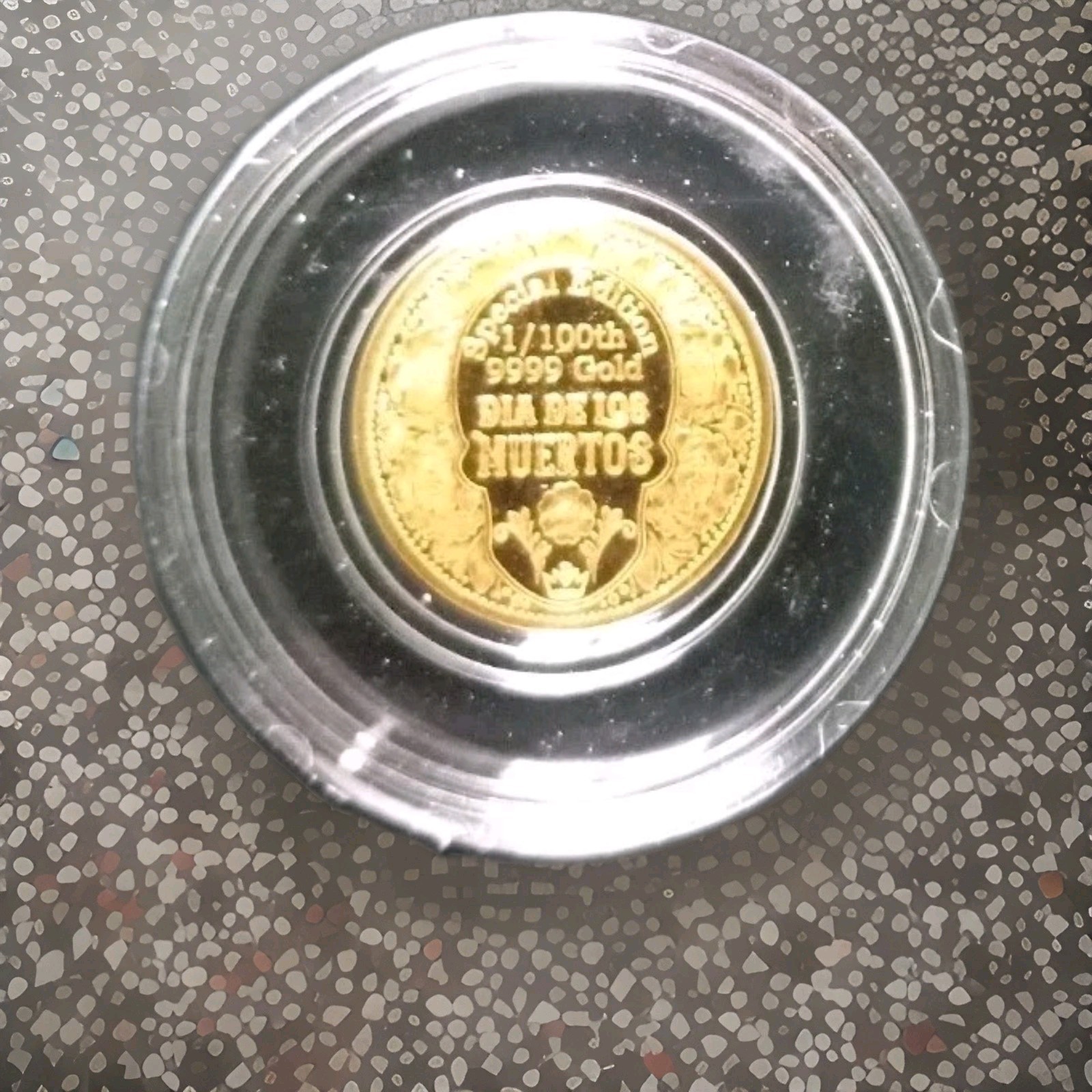 1/100th oz Gold Round, Sugar Skull, Day Of The Dead, Limited Edition
