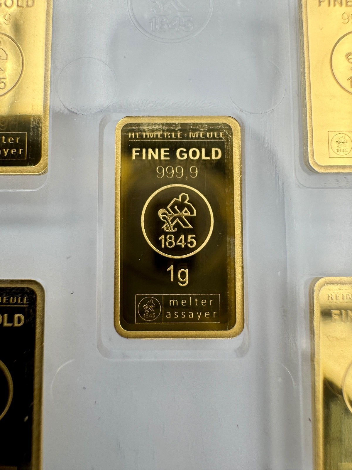 Heimerle + Meule Feingold 999.9 15 × 1 g Gold Bar UnityBox OVP
