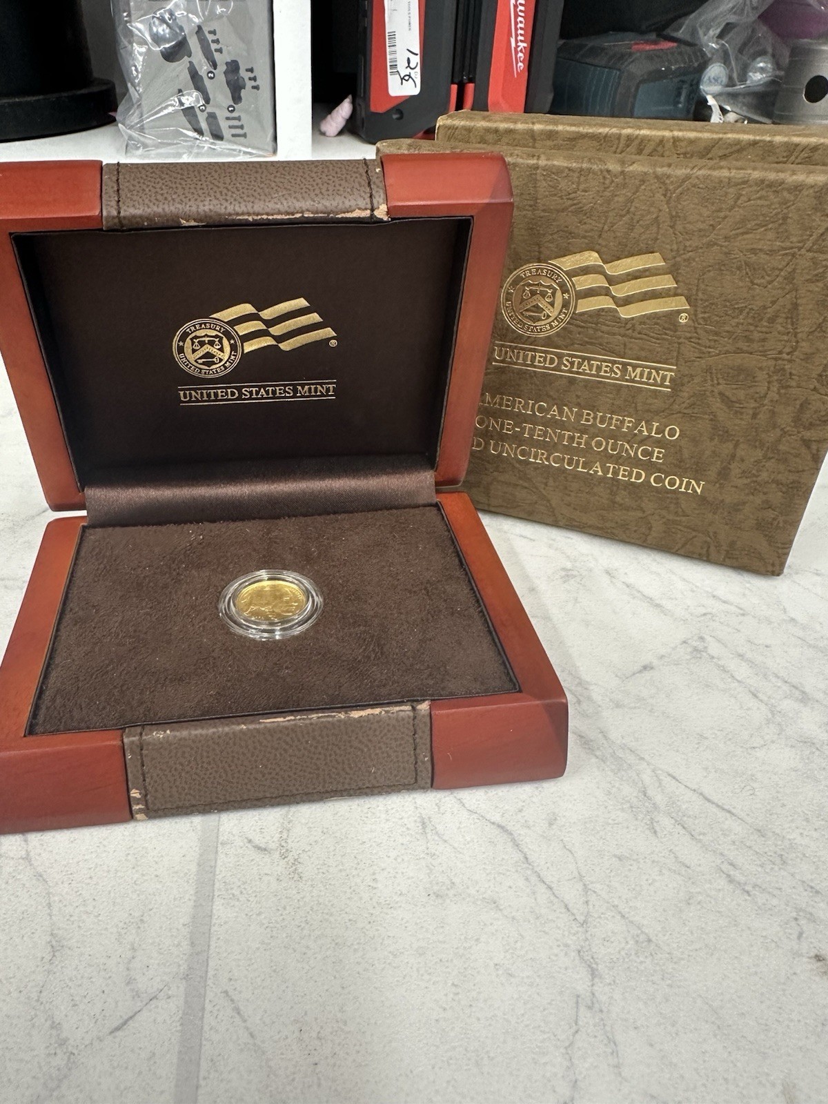 1/10TH OUNCE GOLD BUFFALO OGP NO PAPERS 2008