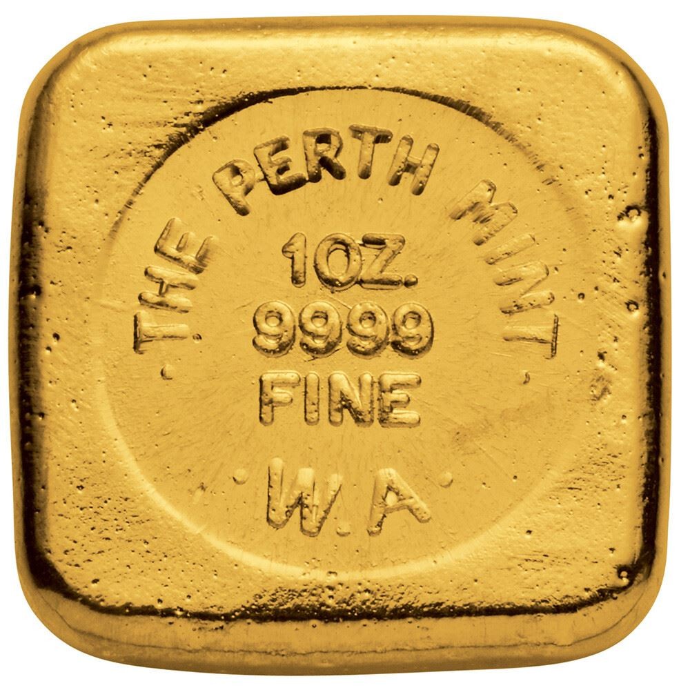 1 oz Gold Bar – Perth Mint – Cast 999.9 Fine