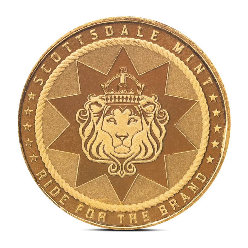 Presale 1/10 oz Scottsdale Cowboy with Buffalo Privy Gold Round