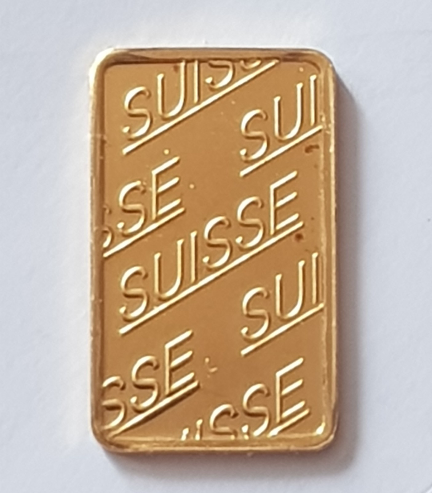 24ct Gold 1g SUISSE Bar .999 Fine