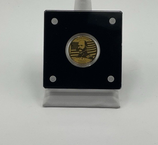 1/1000 OZ .999 GOLD LEADERS OF CIVIL WAR AMERICAN MINT BURNSIDE