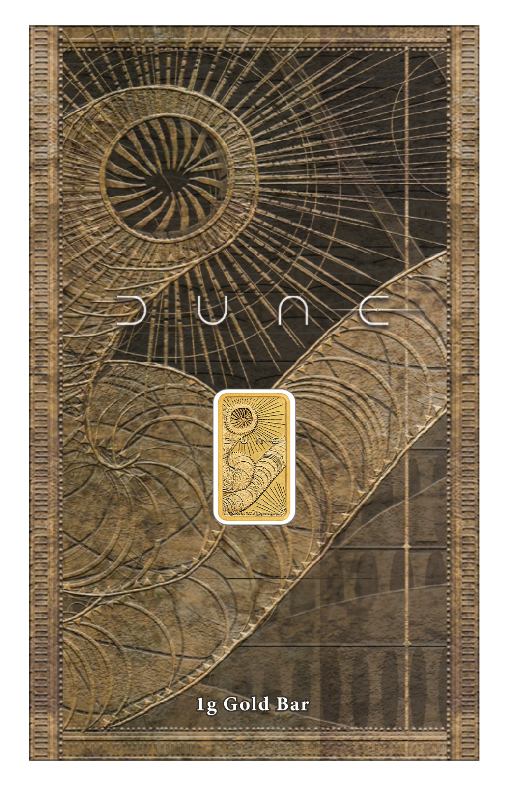 2026 Perth Mint DUNE 2026 1g .9999 Gold Minted Bar Minted Bar