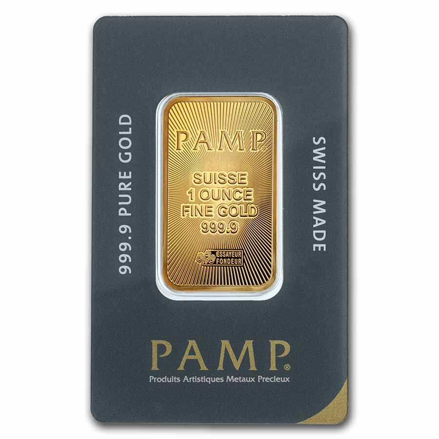 1 oz Gold Bar – PAMP Suisse (In Assay)