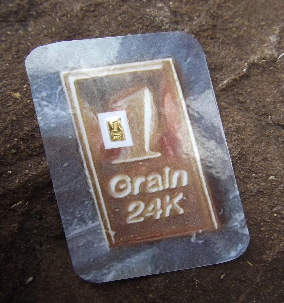 5 1 GRAlN 24K PURE 999.9 FINE CERTIFIED GOLD BAR BULLION GRAND SLAM SET