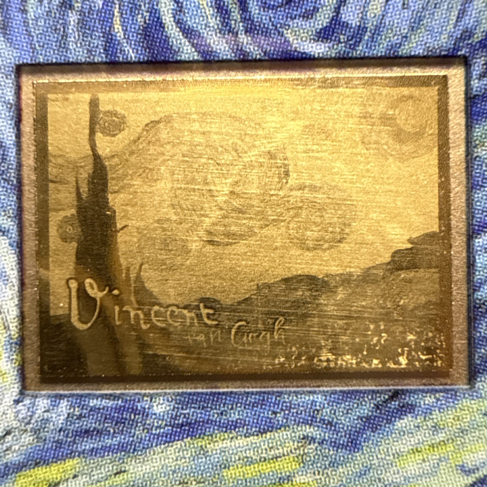 2025 Vincent Van Gogh Starry Night 1/1000Oz .999 Gold Coin card 3000 Francs Chad