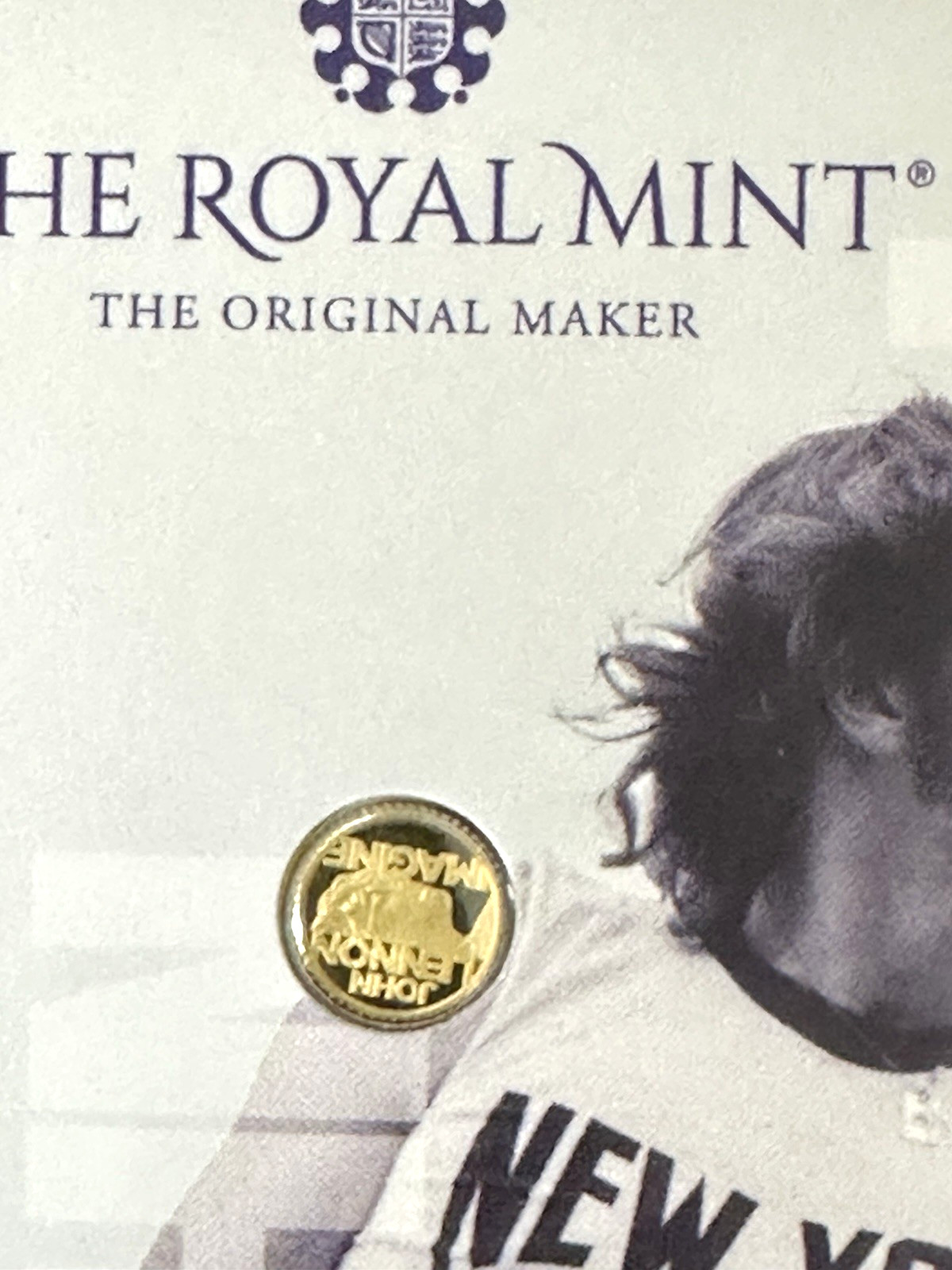 2025 Great Britain JOHN LENNON Music Legends 1/40 oz Gold Proof in Card L.E.1250