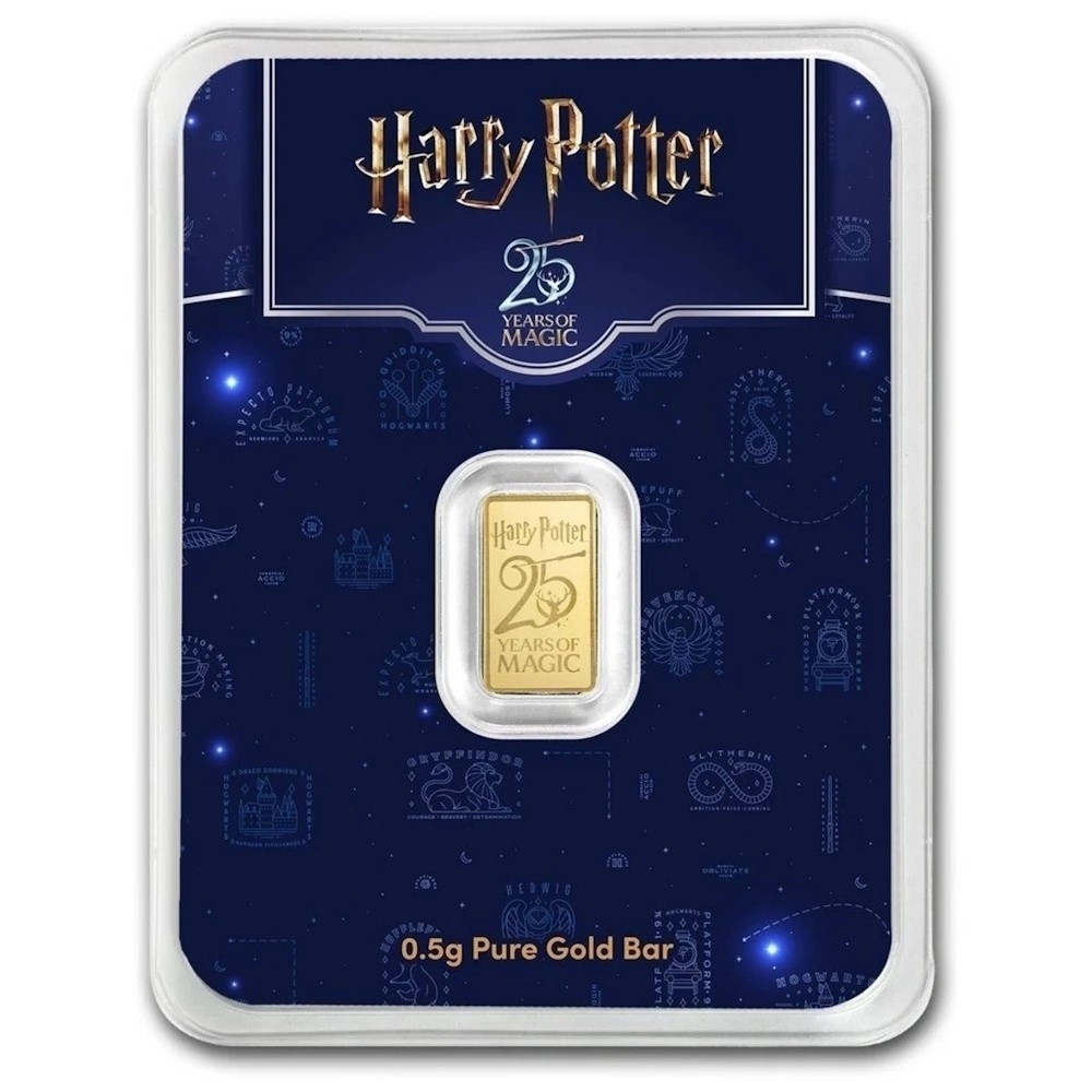 2026 PAMP Suisse Harry Potter 25th Anniversary 1/2 g Gold Bar in TEP