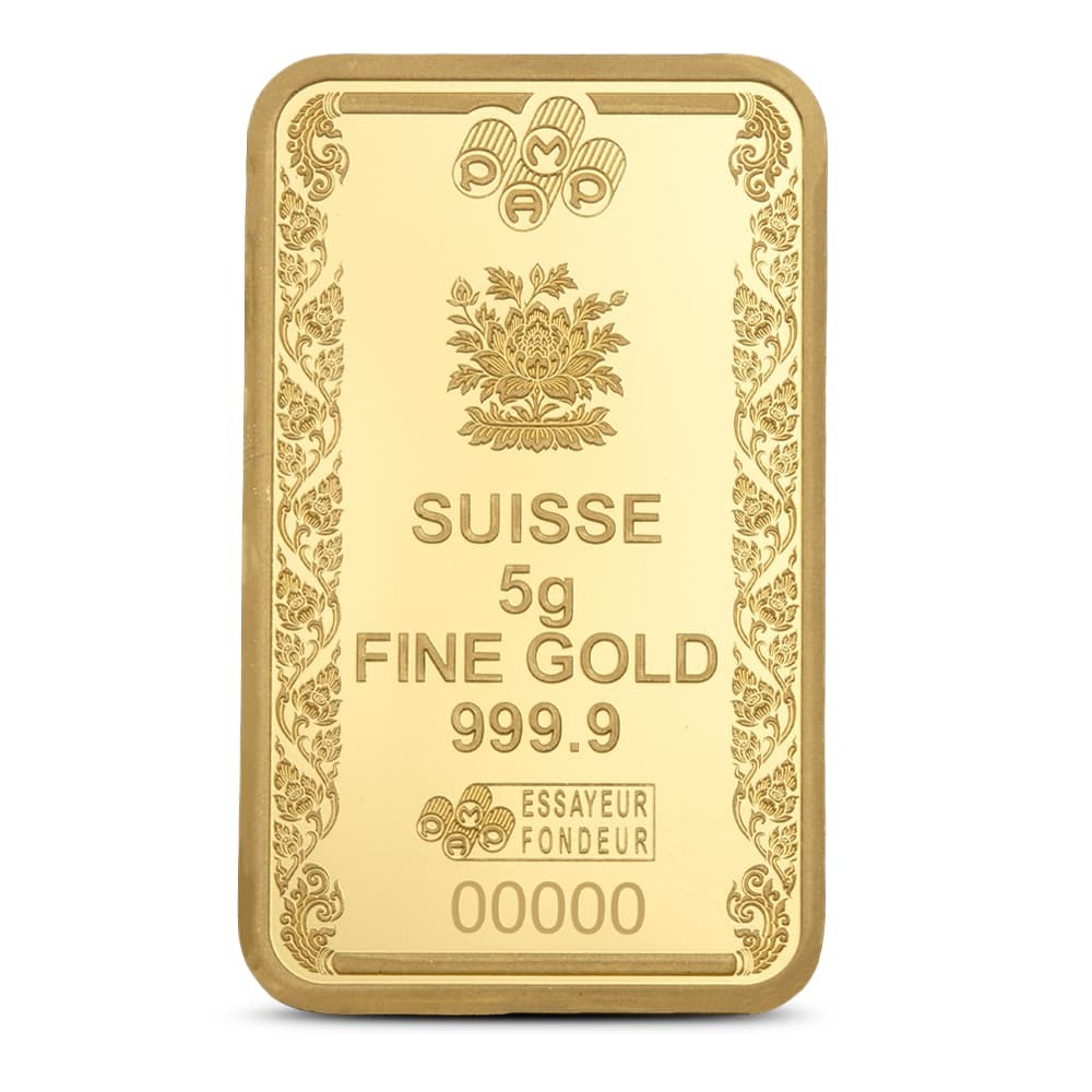 5 Gram PAMP Suisse Buddha Gold Bar (New w/ Assay)