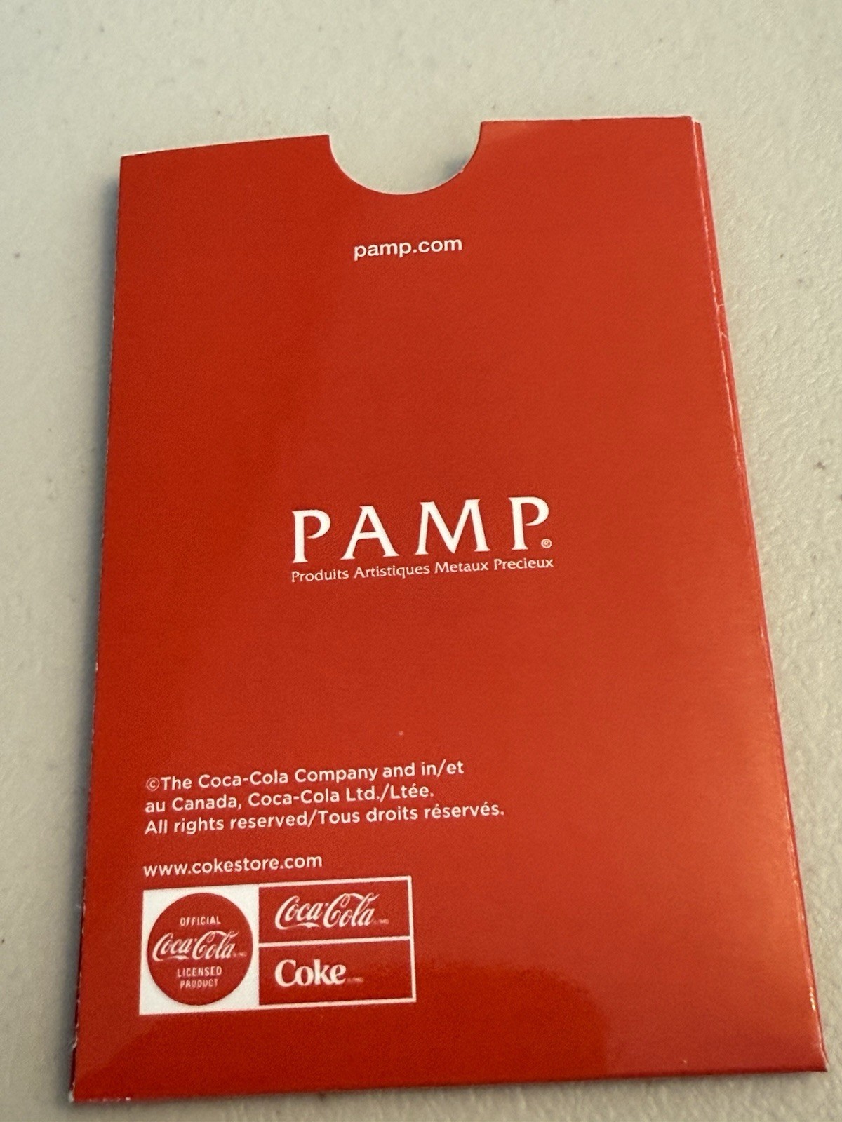 Pamp Suisse Coca-Cola Love 1g Gold Bar in Card #068 Of 10,000!!