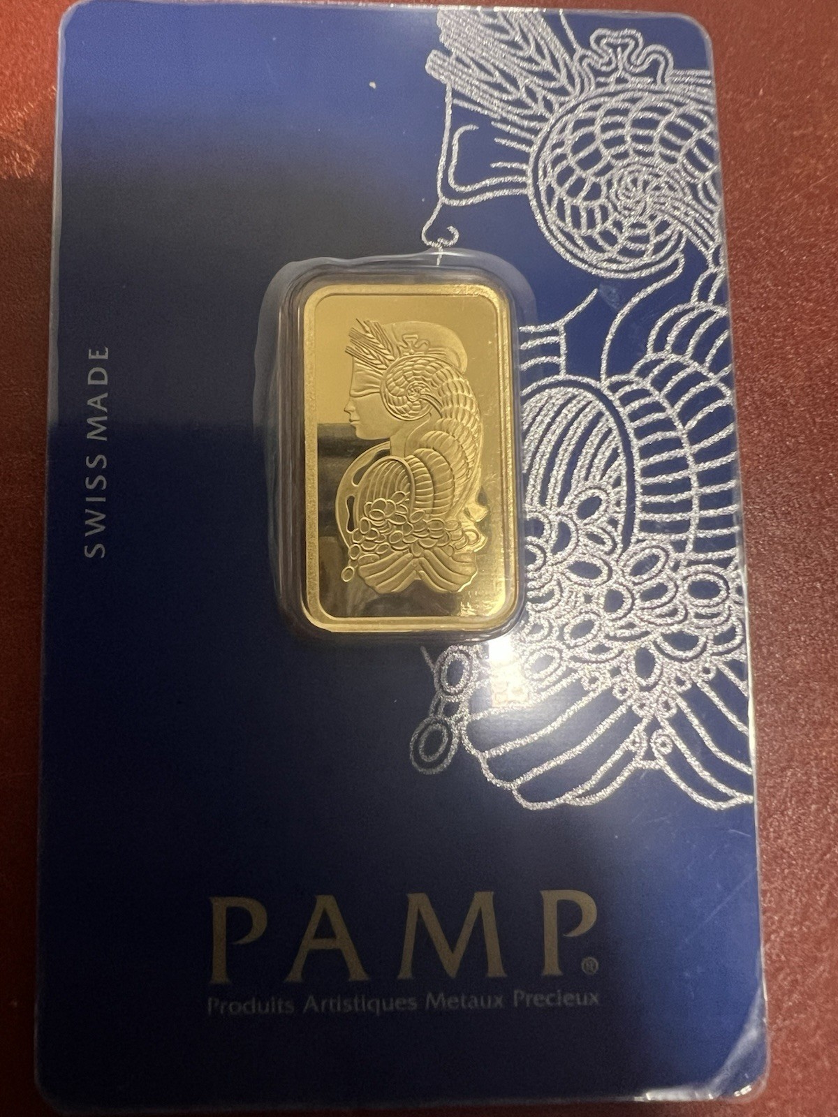 10 G. 999.9 GOLD PAMP LADY FORTUNA VERISCAN™ BAR & FREE WITH PURCHASE 14K BEZEL!