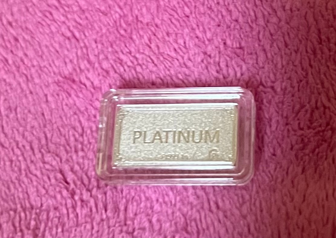 1g Platinum Bar Comes With Capsule