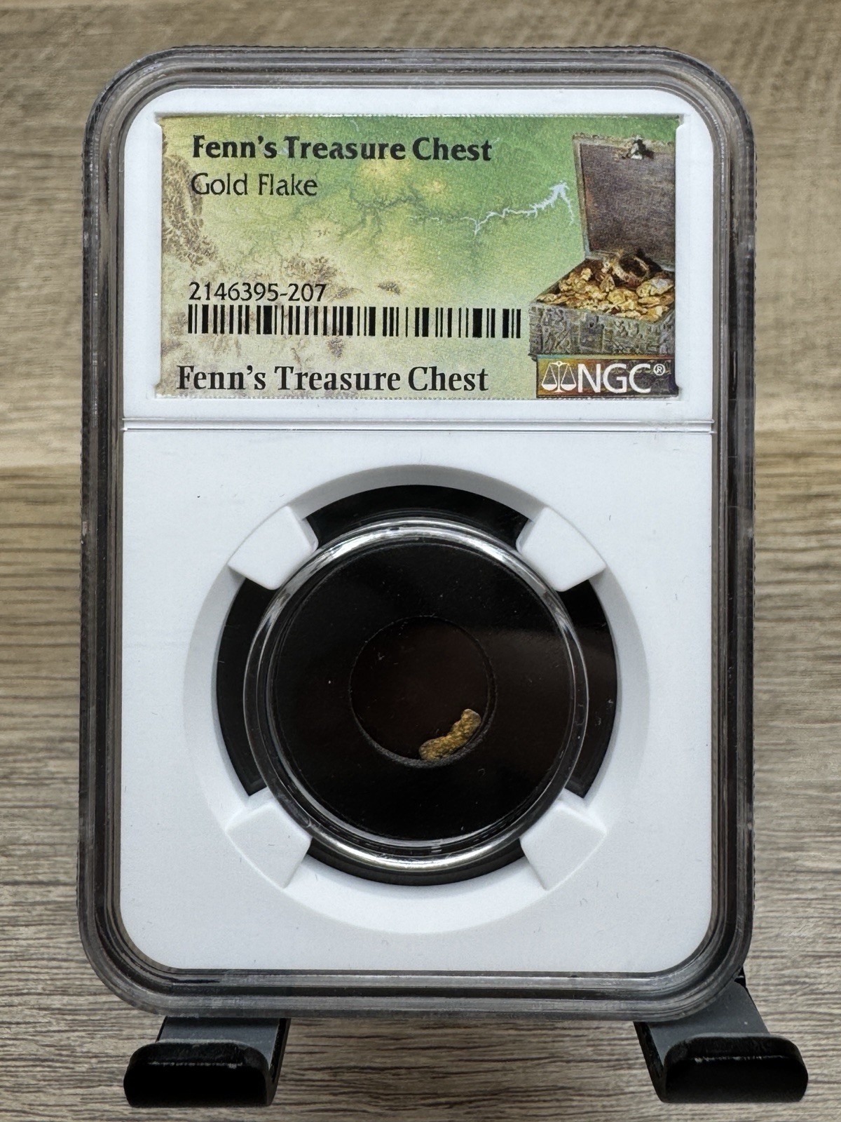 Forest Fenn Gold Flake NGC Holder Forest Fenn’s Treasure Chest RARE AUTHENTIC 🔥
