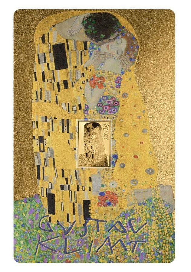 Gustav Klimt The Kiss 1/1000 Oz Gold Coin 3000 Francs Chad 2024