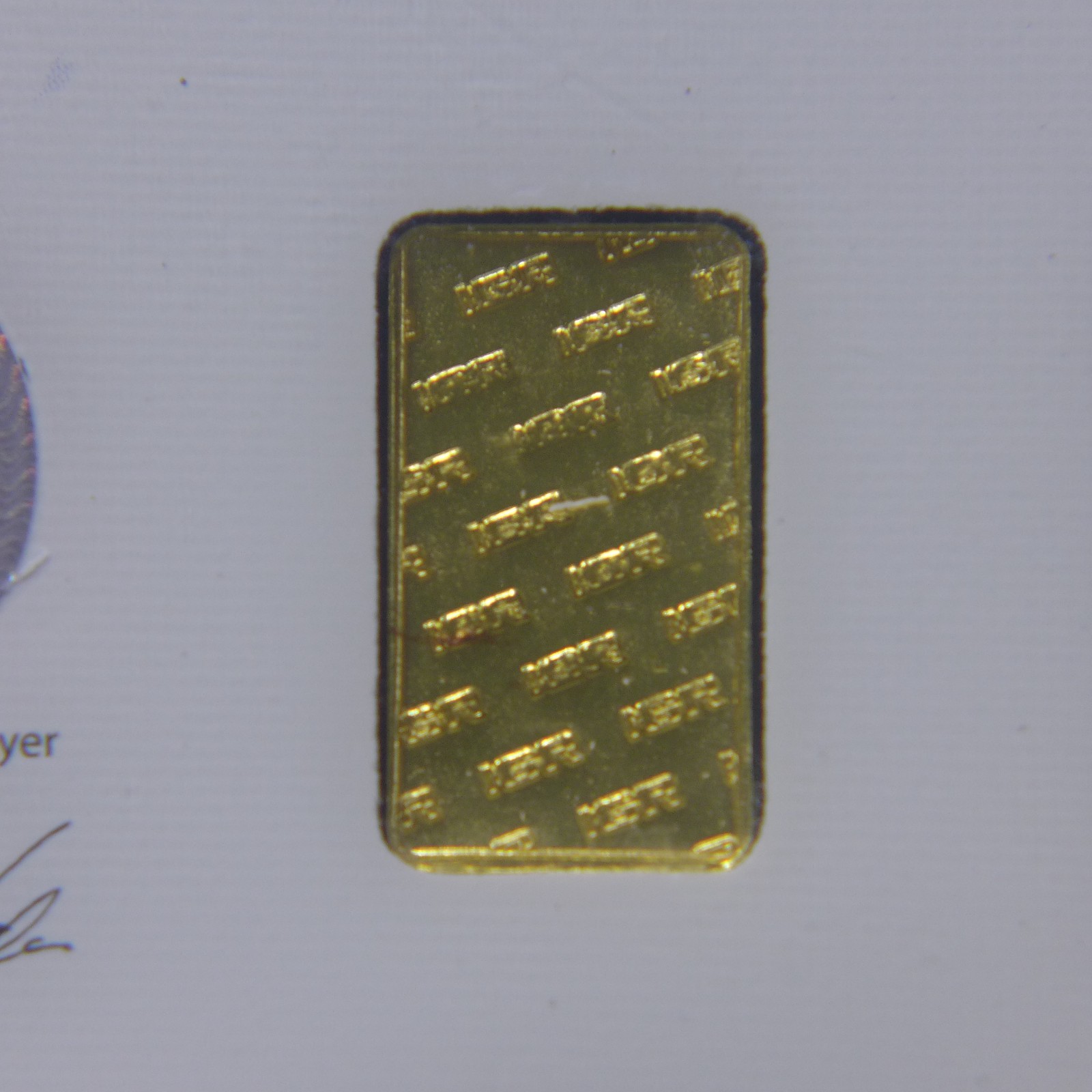 0.5 Gram Gold Bar IGR In Assay “Happy Holidays”