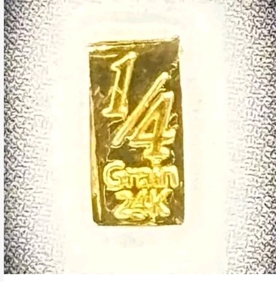 Gold 1/4GRAIN gold with Certificate