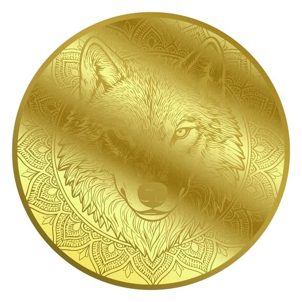 2026 Liberia The Great Wolf Mandala 1/200oz 9999 Gold Coin in Themed Card