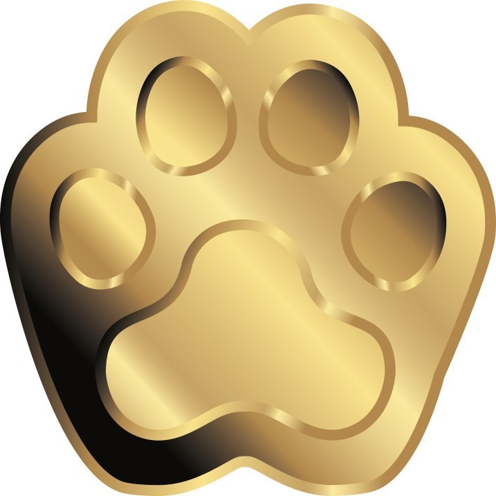 Chad Dog Paw Christmas Xmas 1/1000 Oz .999 Gold Coin in card 50k Mintage