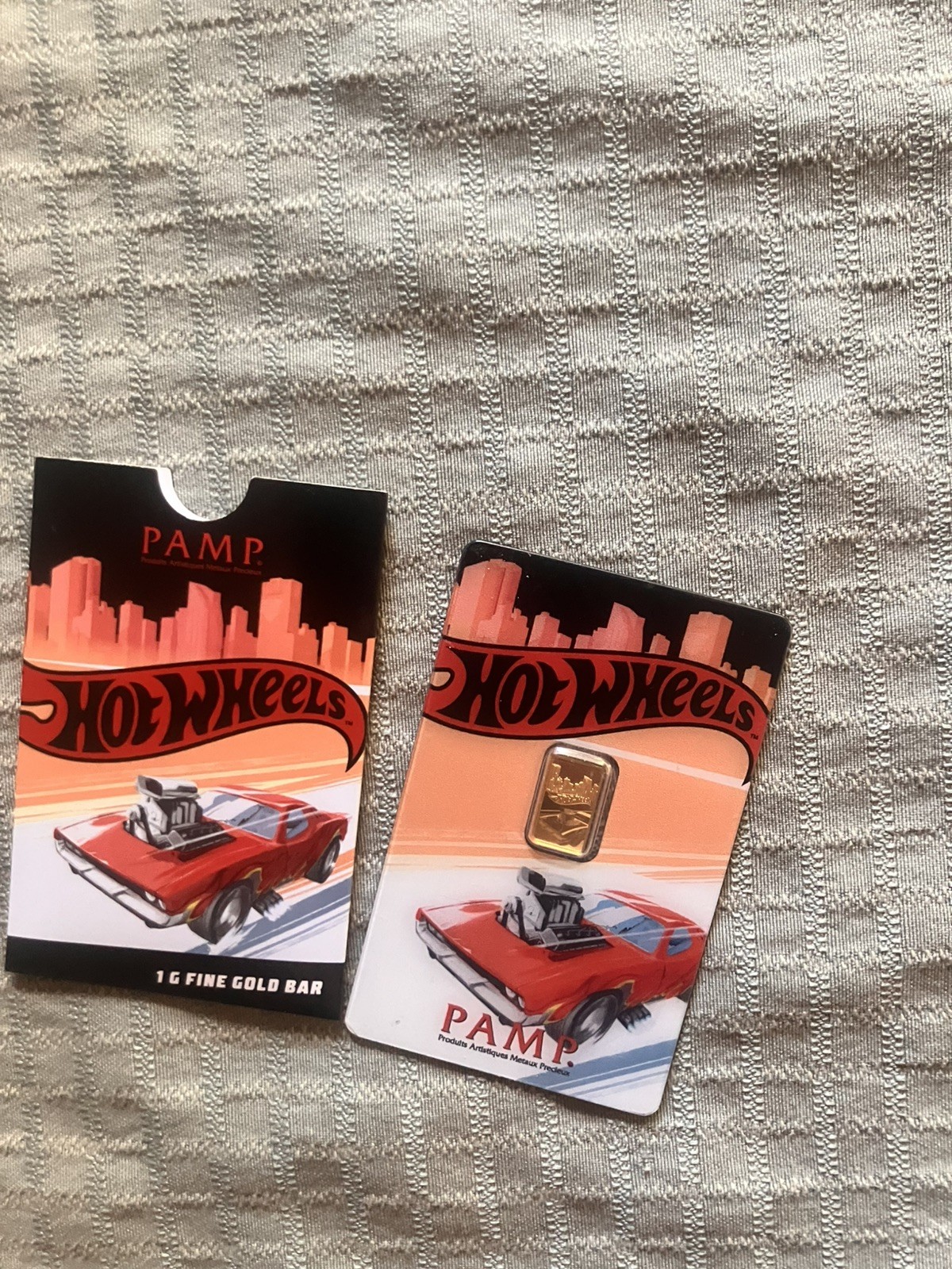 PAMP Suisse Hot Wheels Race to Win 1 Gram .9999 Fine Gold Bar – 5,000 Mintage