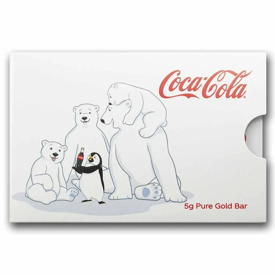5 gram Gold Bar – PAMP Coca-Cola® Polar Bear & Friends