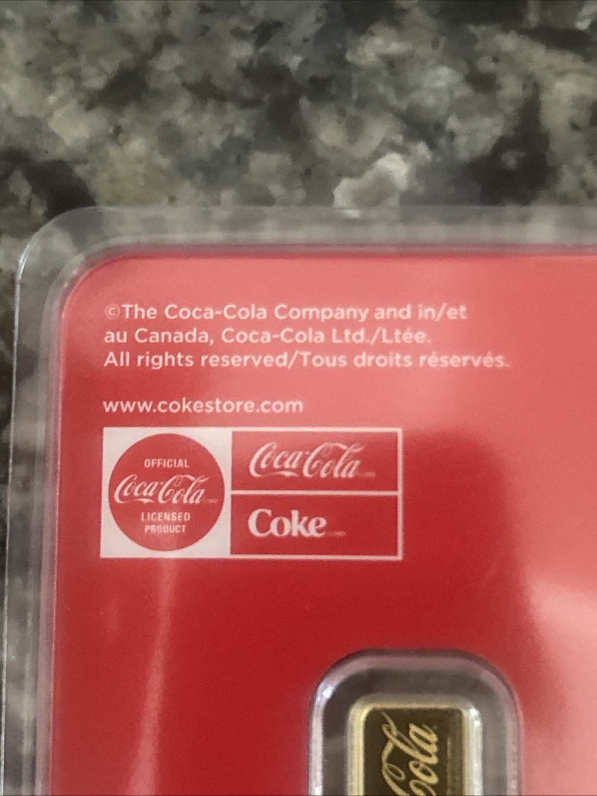 Pure Gold Coca Cola Bottle And Logo Limited Edition Gold Bar In Coke Assay 1/2 g