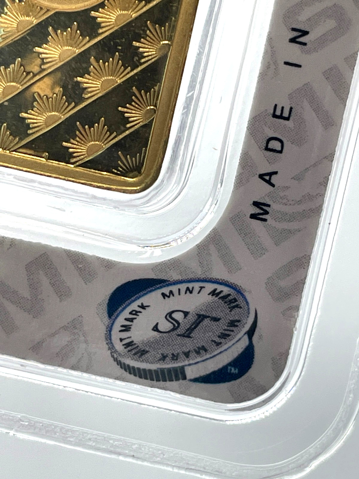 10 Gram Sunshine Mint .9999 Fine Gold Bar In Assay Mint Mark SI