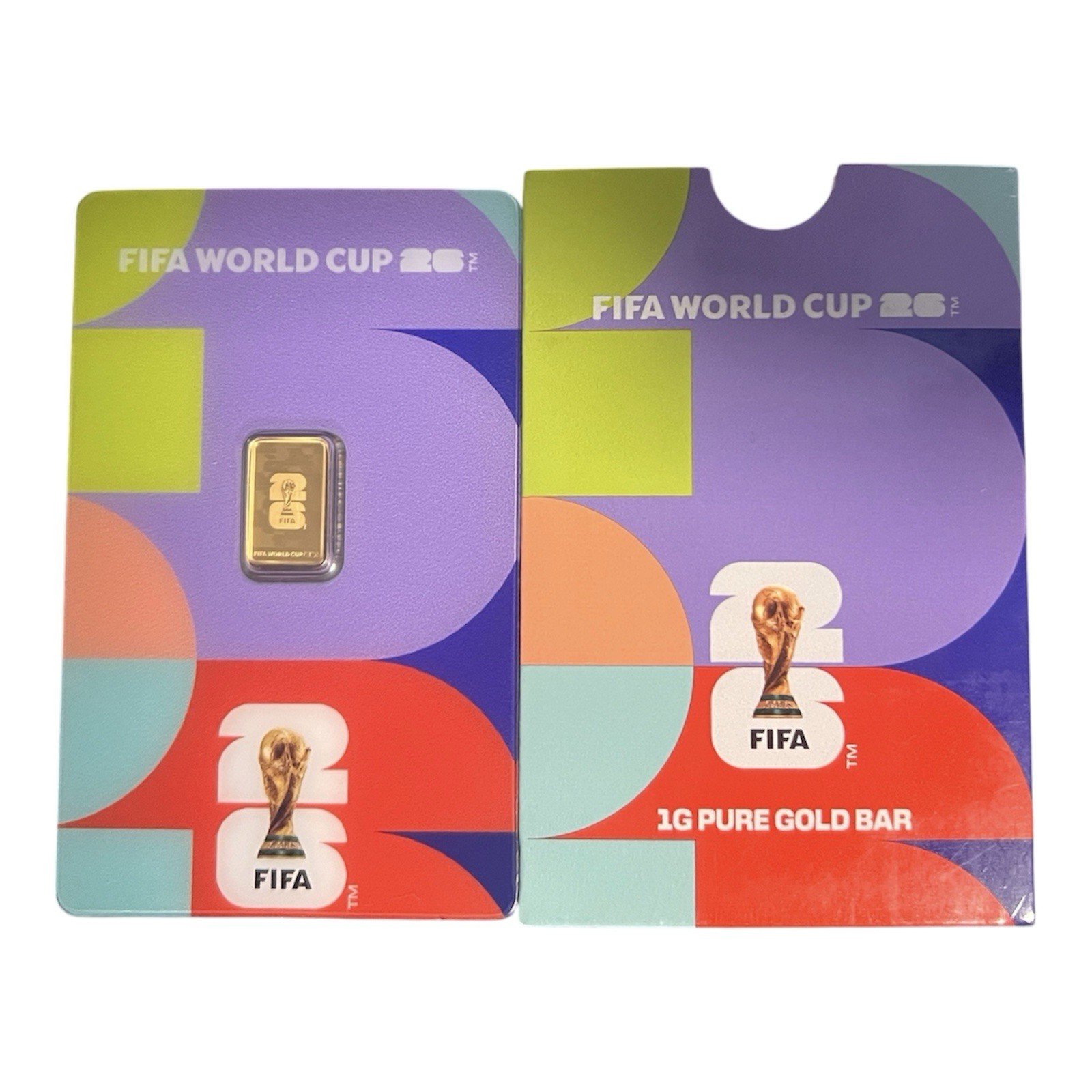 PAMP Suisse 1 gram FIFA World Cup Limited Edition with Sleeve. 7500 Mintage!