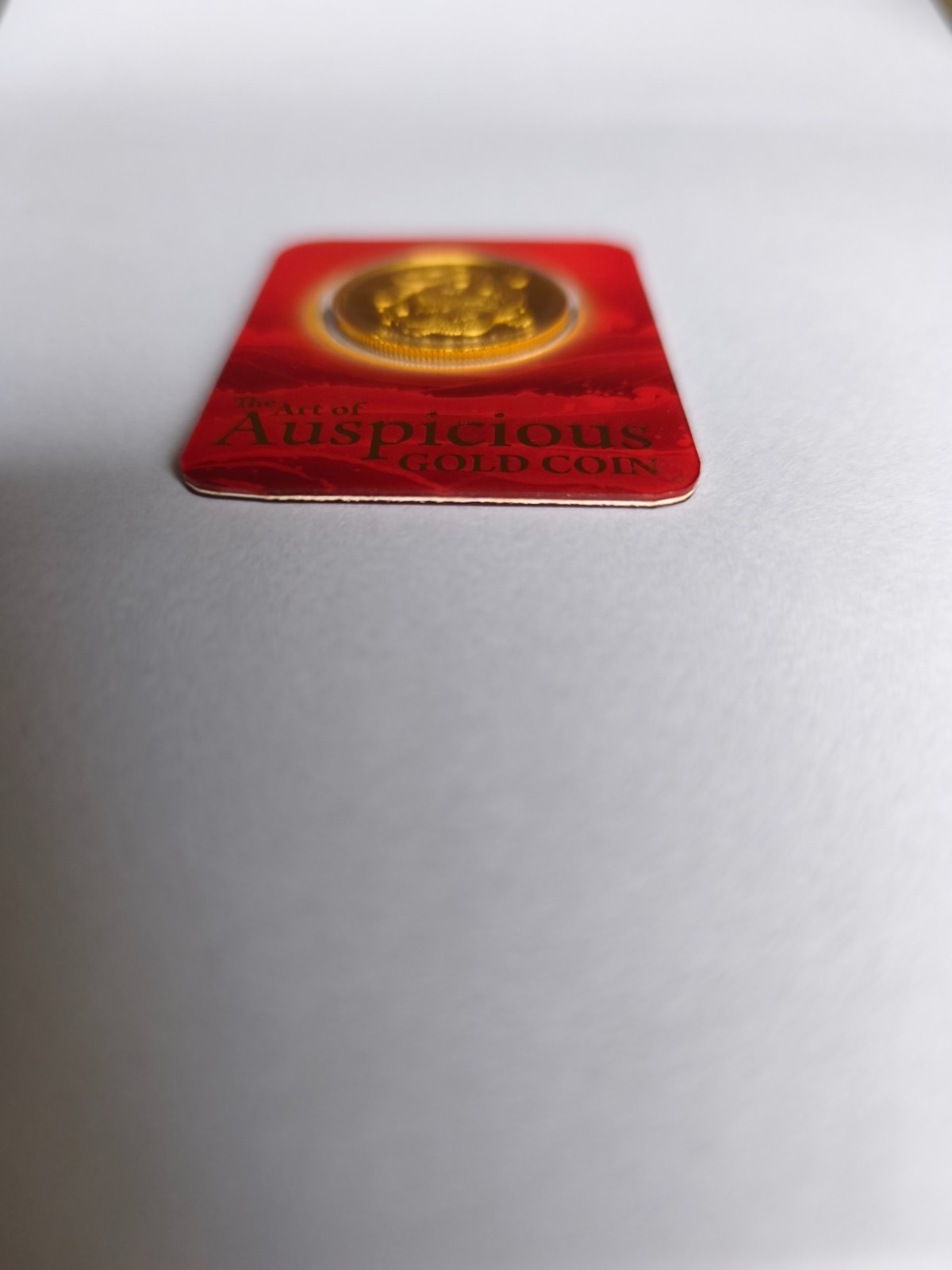 10g 24K Gold Coin Year of the Dragon 2012 99.99% Pure Sealed Limited edition