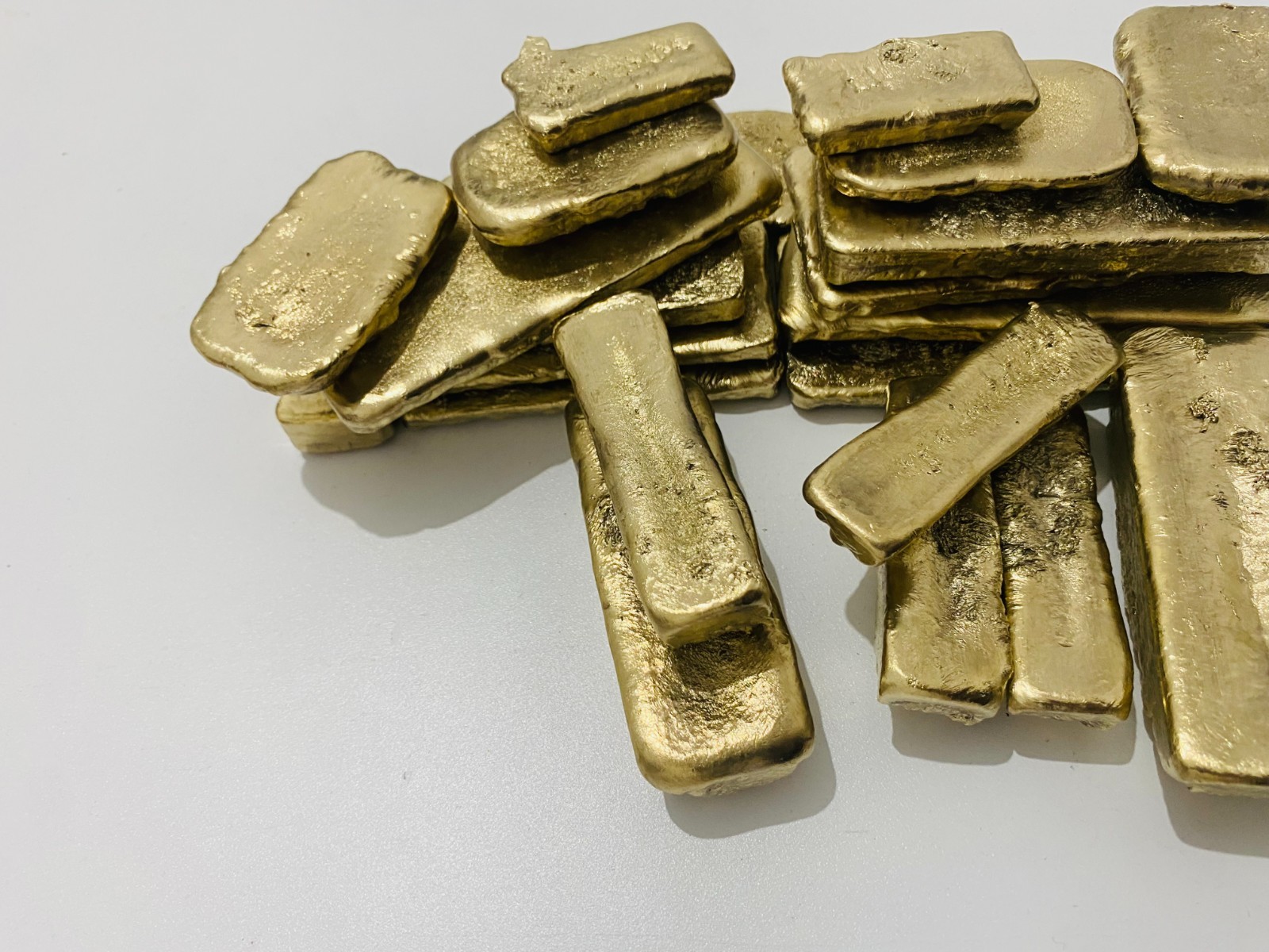 350 Grams Scrap Gold Bar For Gold Recovery Melted Different Computer Coins Pins