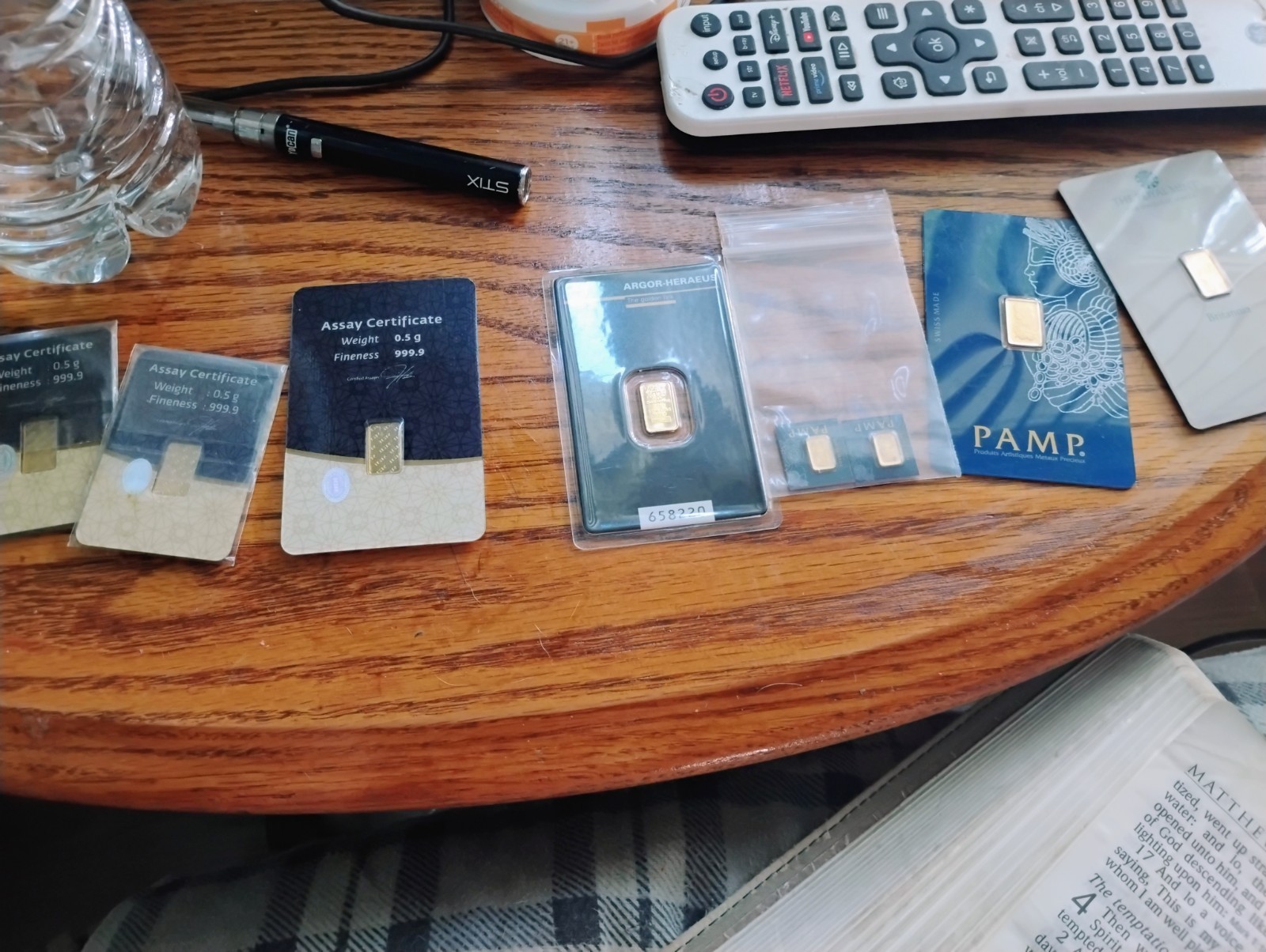 71/2 Grams Pure Gold Registered