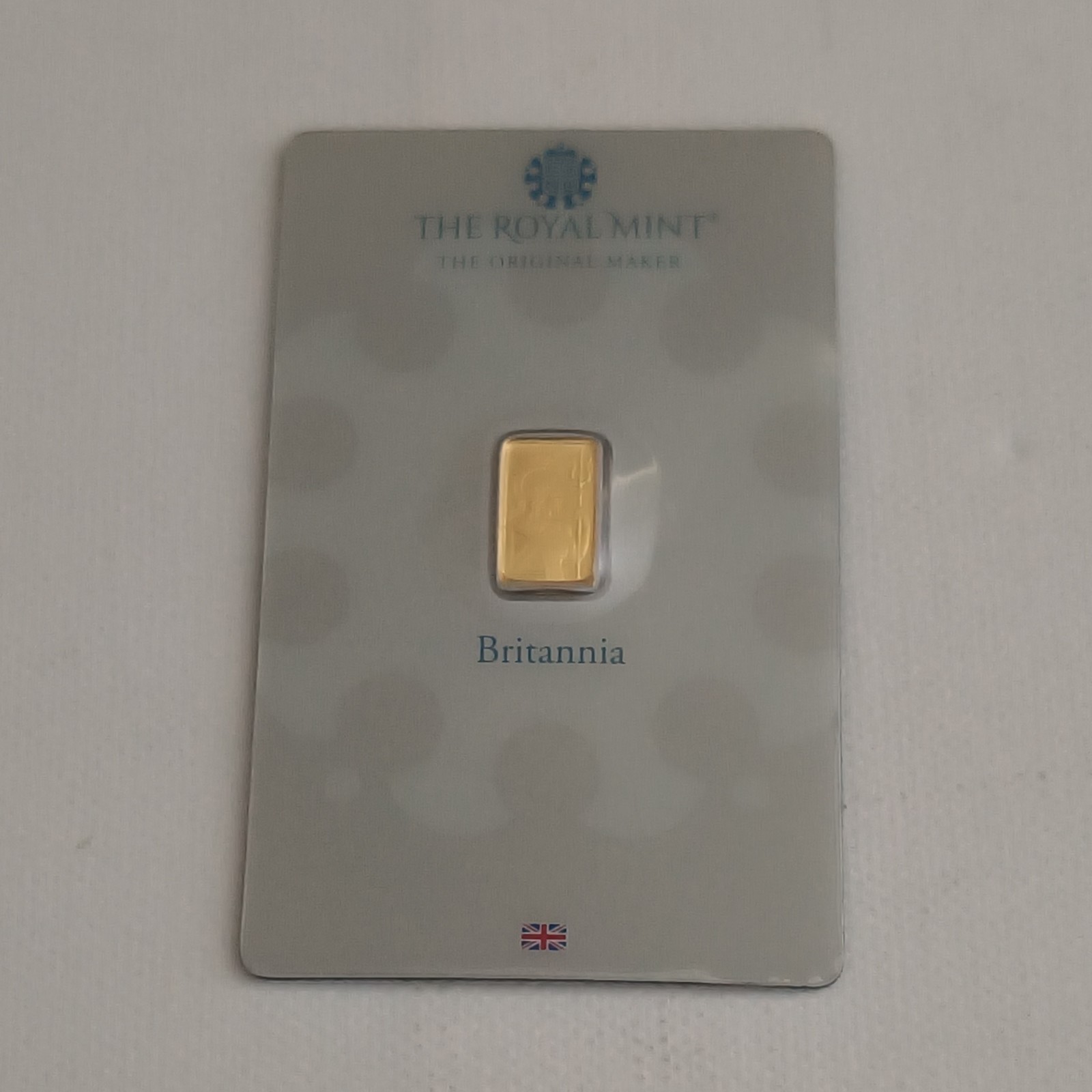 Royal Mint 1g One Gram Fine Gold 9999 Bullion Bar Sealed And Sigma Tested Grey