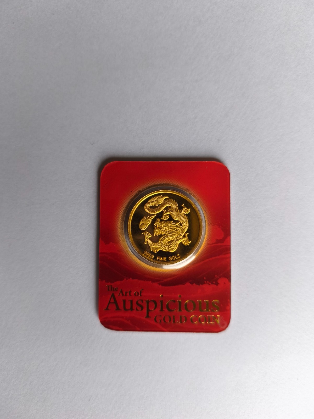 10g 24K Gold Coin Year of the Dragon 2012 99.99% Pure Sealed Limited edition