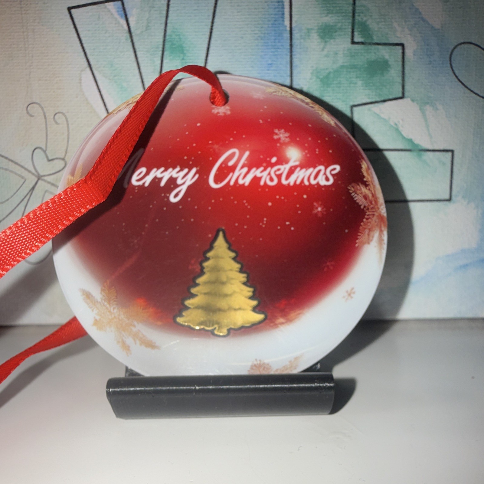 2025 Samoa 1/1000 .999 fine Gold Christmas Tree in hang able ornament