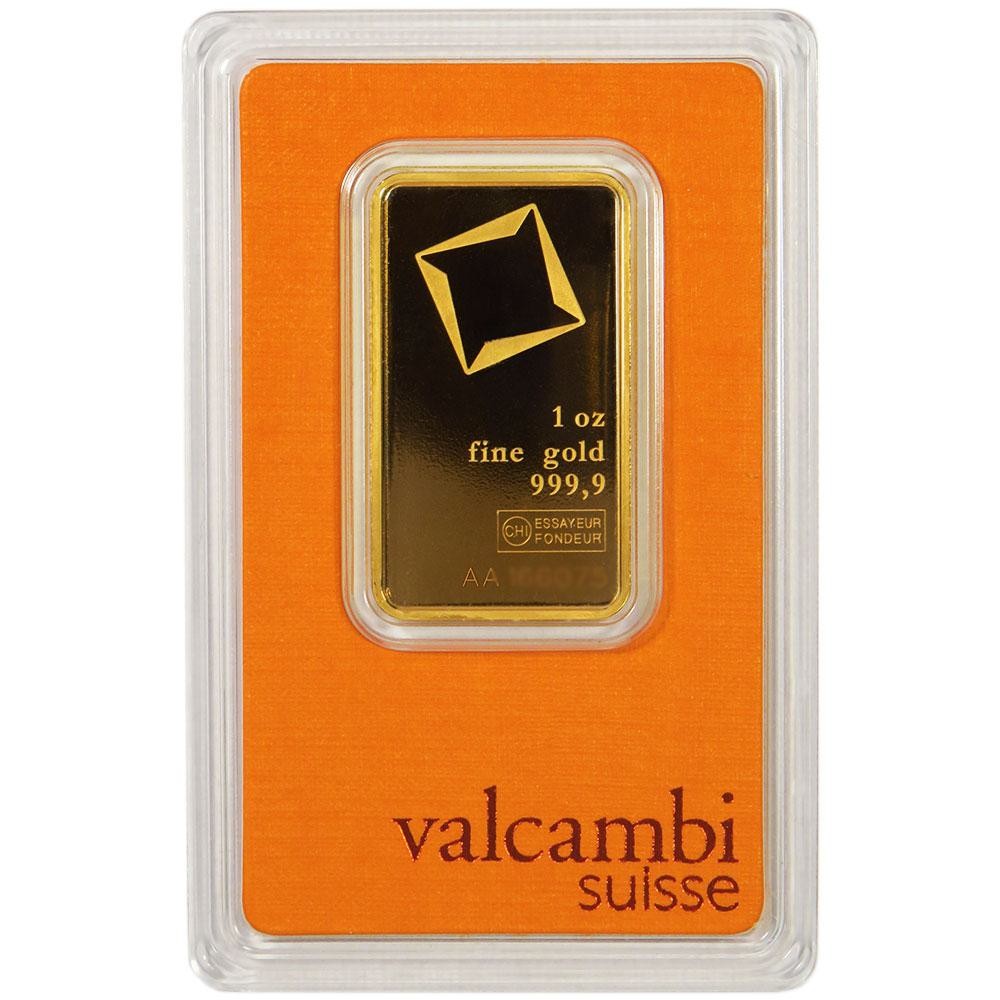 Valcambi Suisse 1-oz Gold Bar In Assay