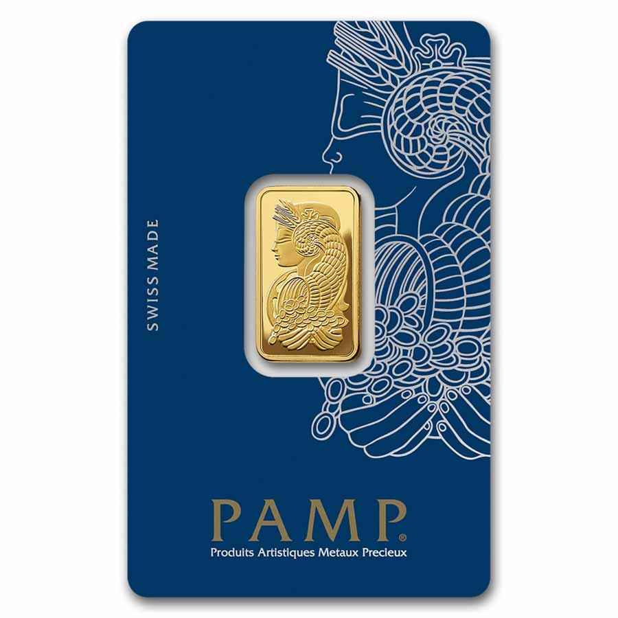 10 gram Gold Bar PAMP Suisse Fortuna Veriscan® (In Assay)