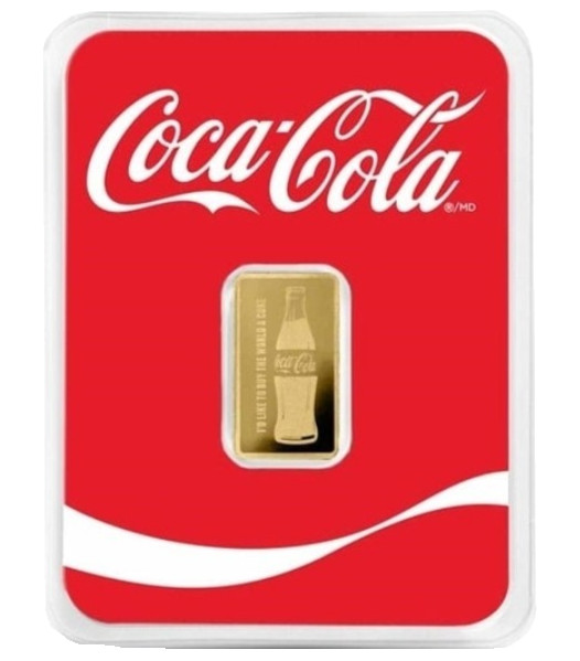 .999 Gold Coca Cola Bottle Limited Edition Gold Bar In Coke Assay 🔥