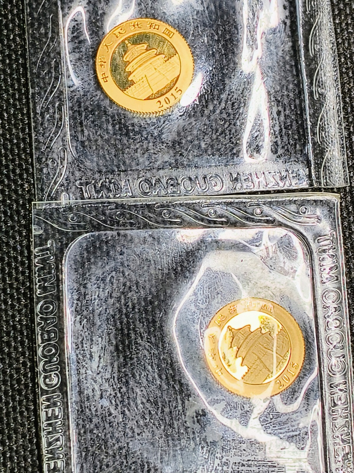 1/20 Oz Solid 24ct Gold Panda Coins 2015 999.9 Fine Bullion Sealed Mint 20 Yuan