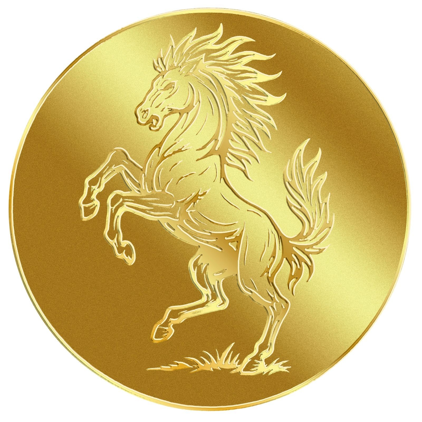 2026 Liberia Year of the Fire Horse 1/1000 oz Gold Coin in Card (9,999 Mintage)