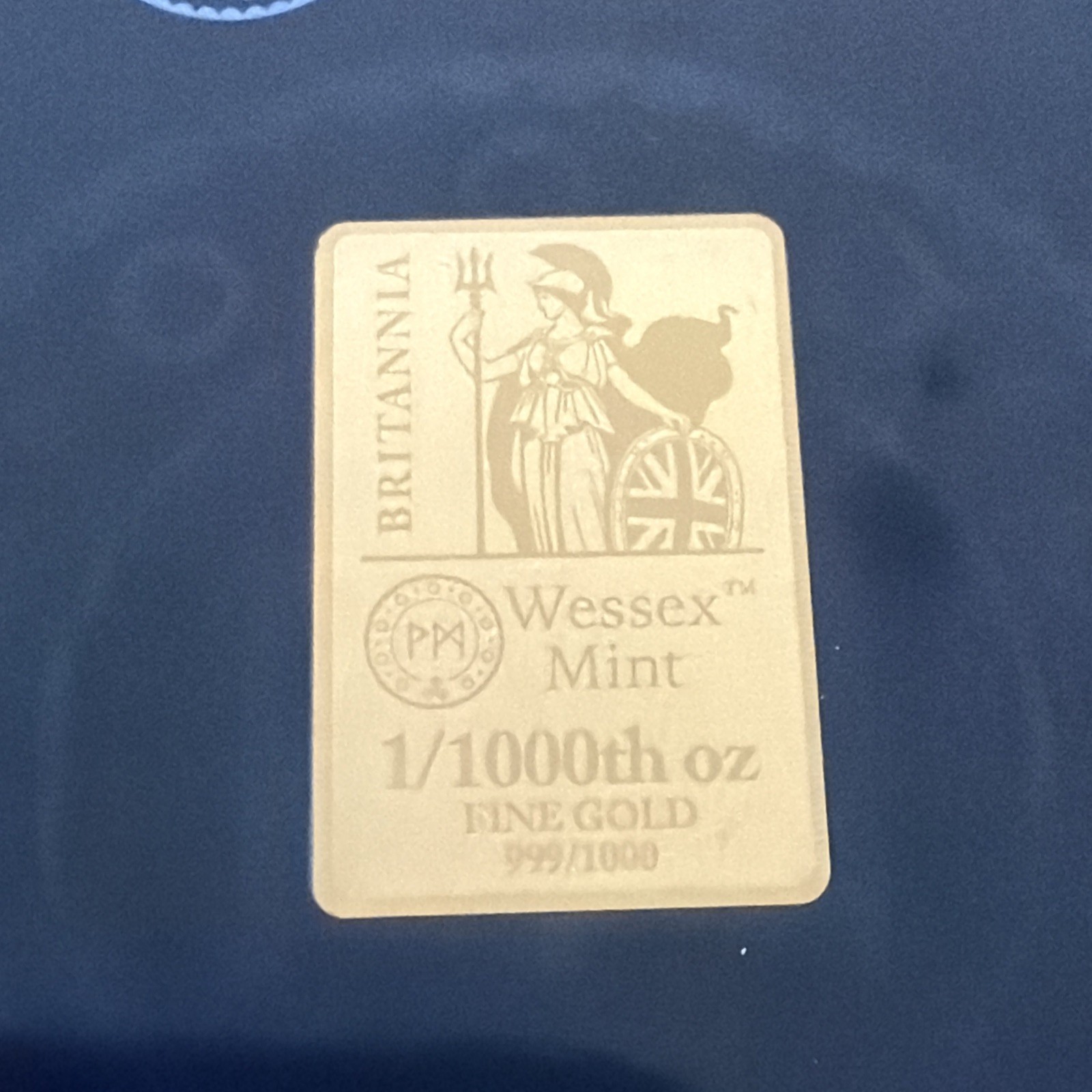 Britannia 1/1000oz Fine Gold Bullion Bar 🇬🇧