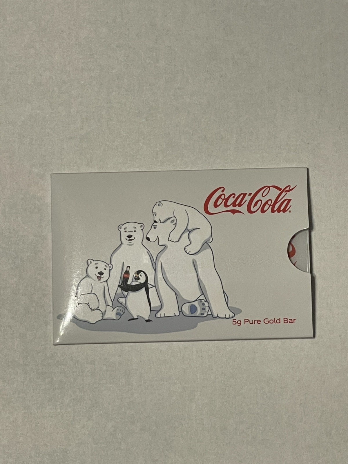 2025 Gold 5 Gram Coca-Cola Gold Bar in Assay Made by Pamp