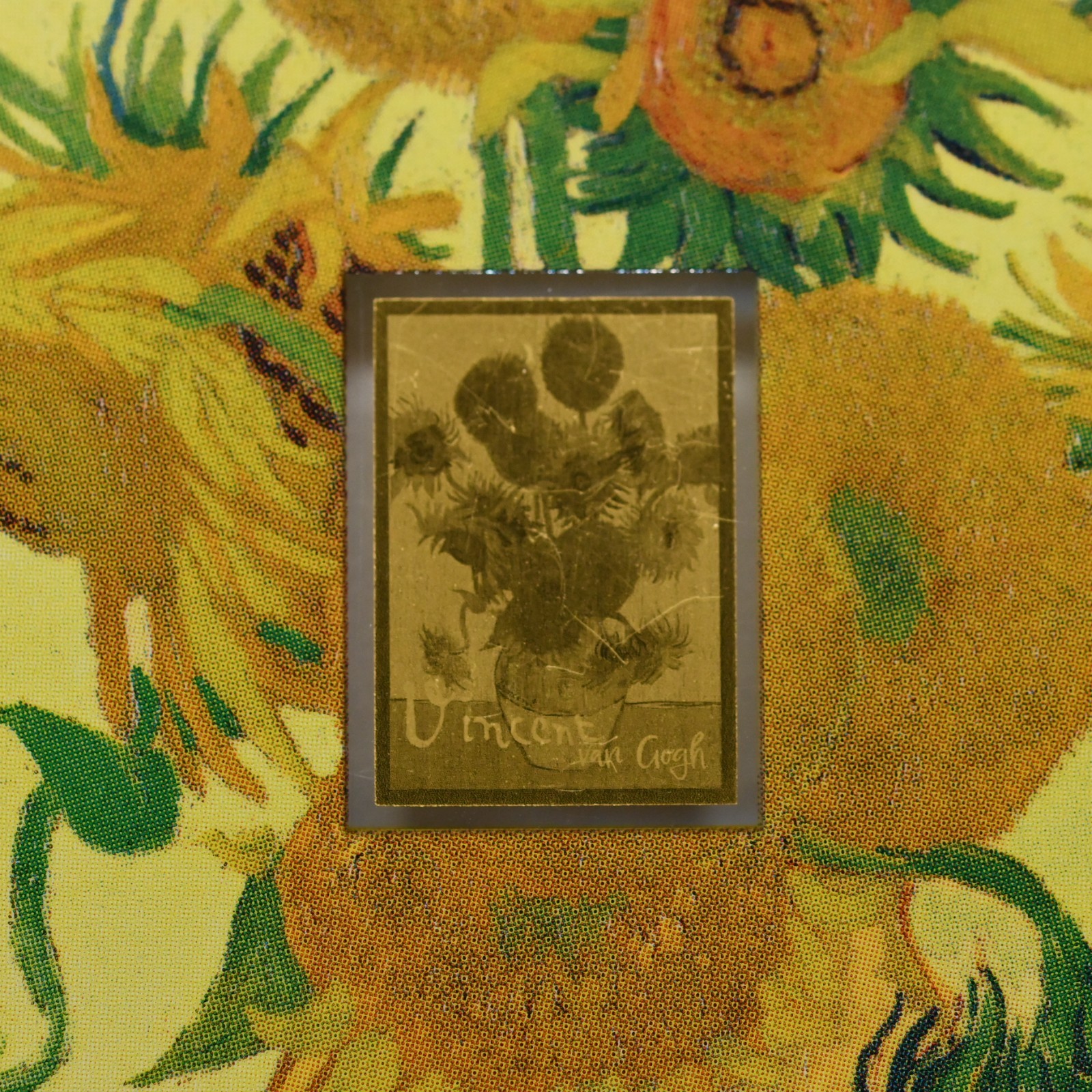 Vincent Van Gogh Sunflower 1/1000 – oz .9999 Gold in Cert (slx5364)