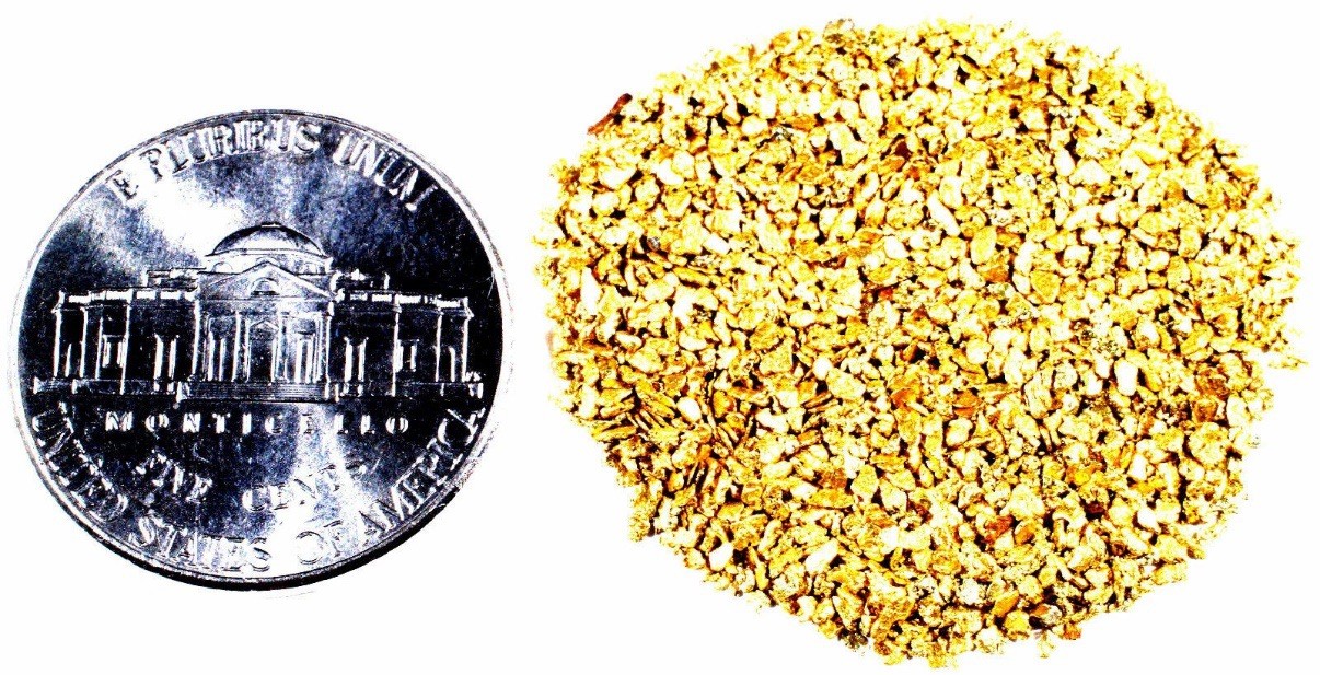 1/100 OZ MONARCH .9999 GOLD PROSPECTOR ROUND IN CAPSULE BU + 50 PIECE ALASKAN