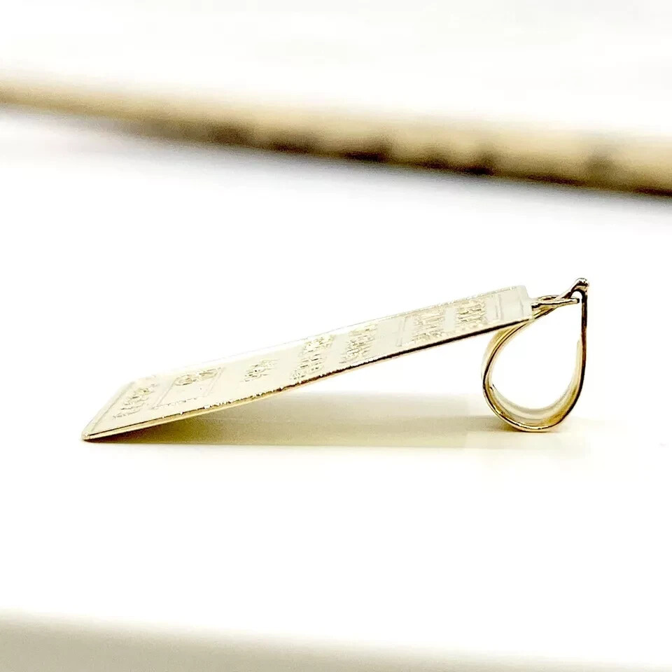 SOLID FINE .416 CHARM FOR NECKLACE Swiss Credit Zurich 1.0 gram 10k Gold Pendant