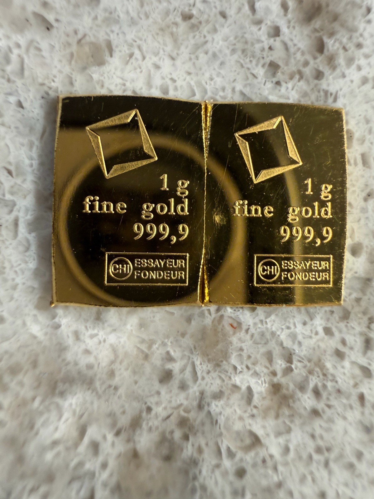 Valcambi- 2 Grams .9999 Fine Gold Combi-Bar Breakable Gold Valcambi Bars