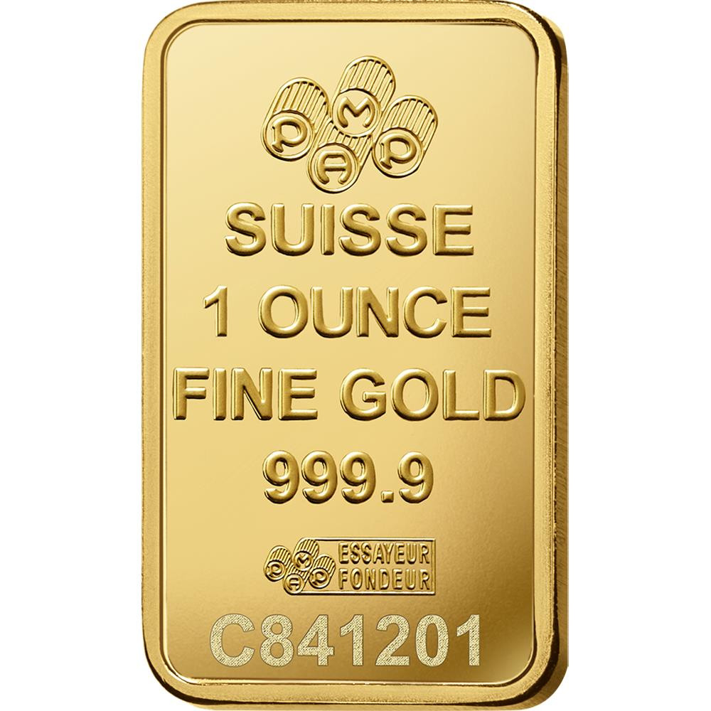 1 oz Gold Bar PAMP Suisse Lady Fortuna Veriscan (In Assay) .9999 Fine Gold #A315