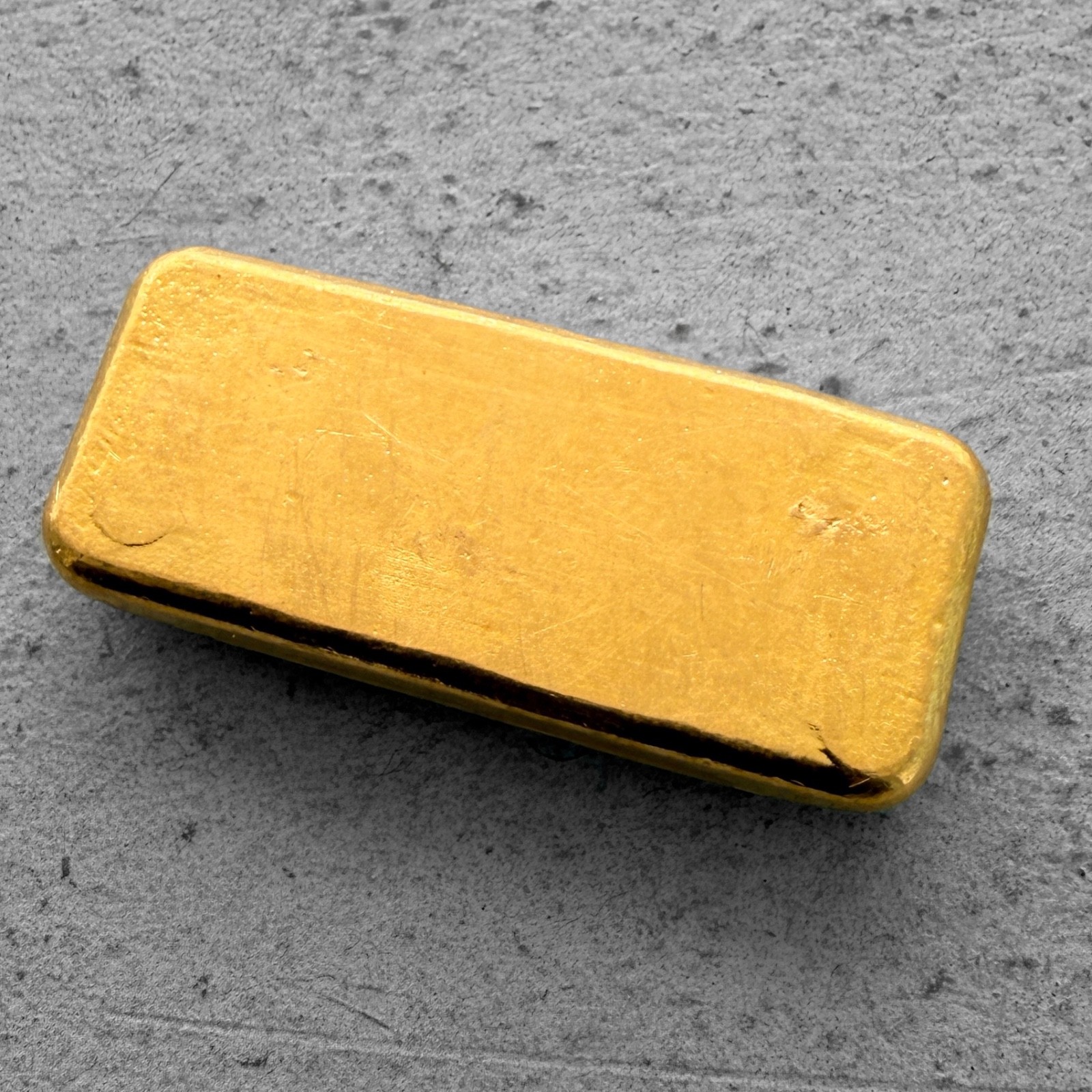 Vintage Engelhard 2 oz Gold Poured Bar 2oz