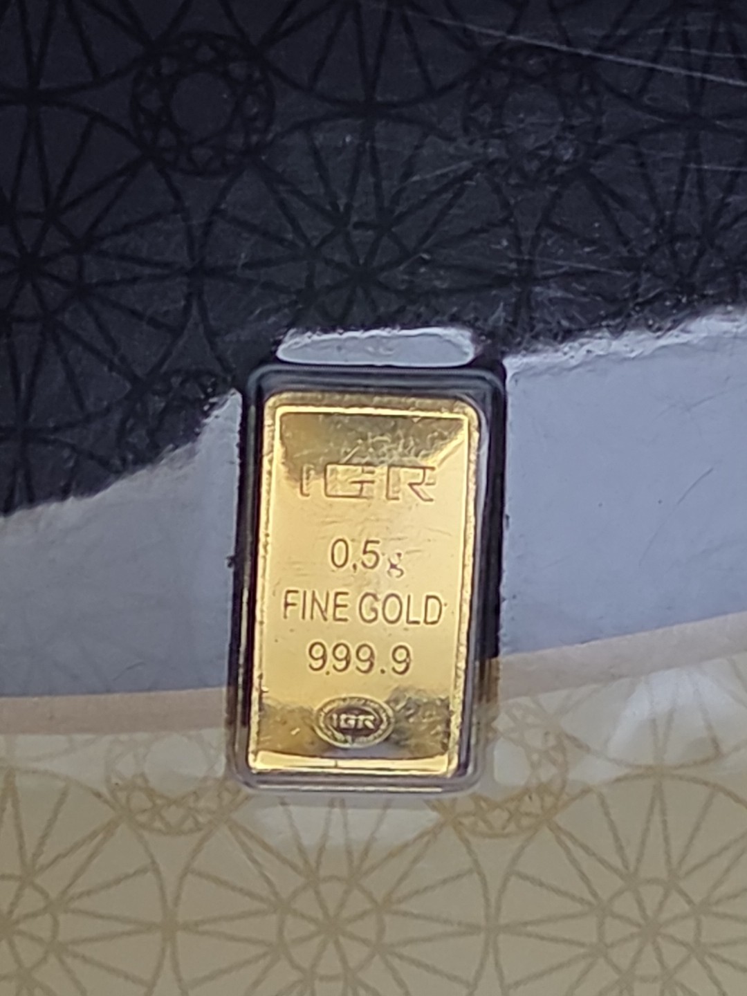 1/2 gram Gold Bar IGR – 0.5 GRAM Sealed in Assay .9999 Fine #681