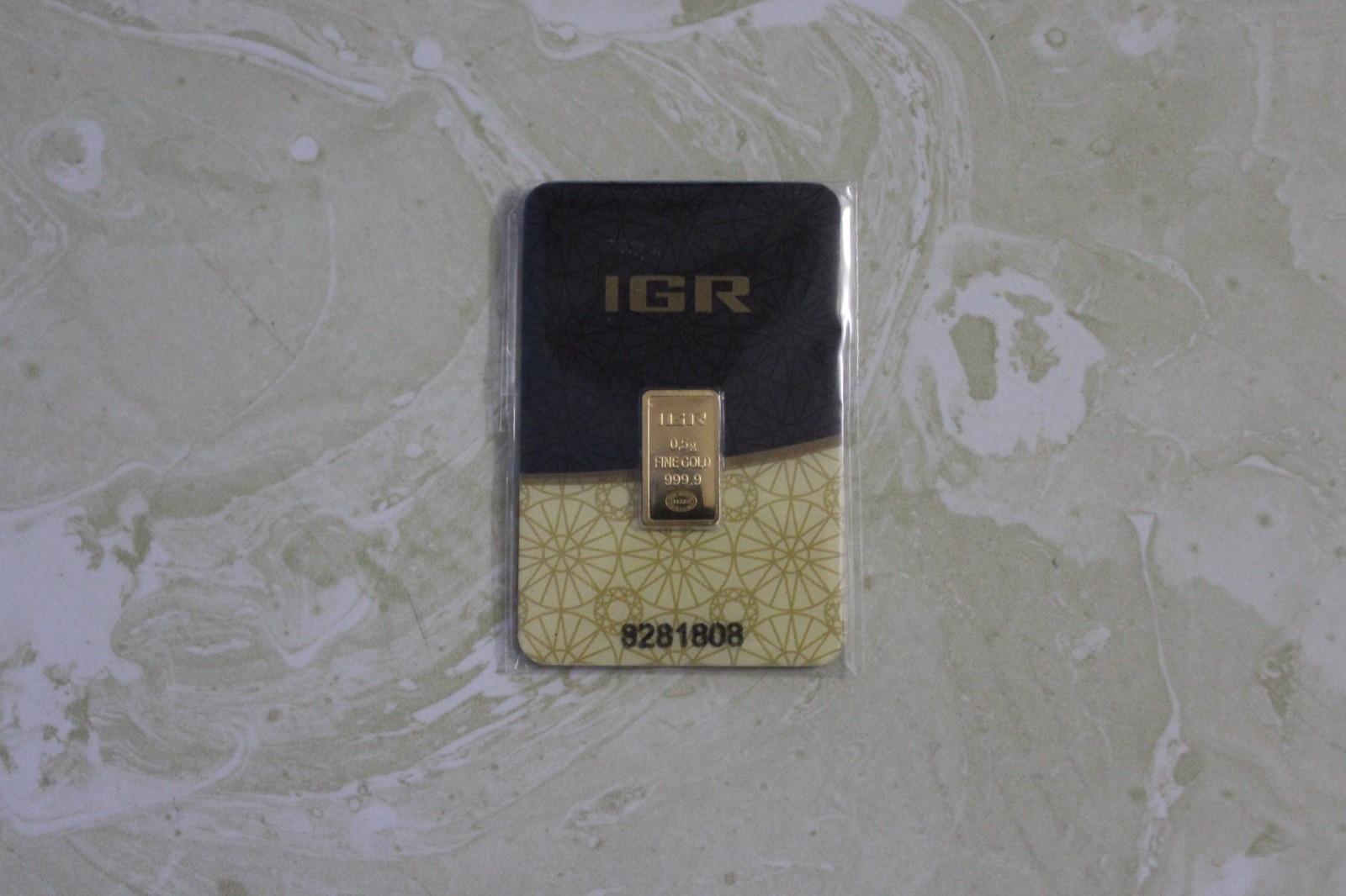 IGR Gold Bar .5 Gram Gold Refinery – 999.9 Fine Sealed Assay 8281808
