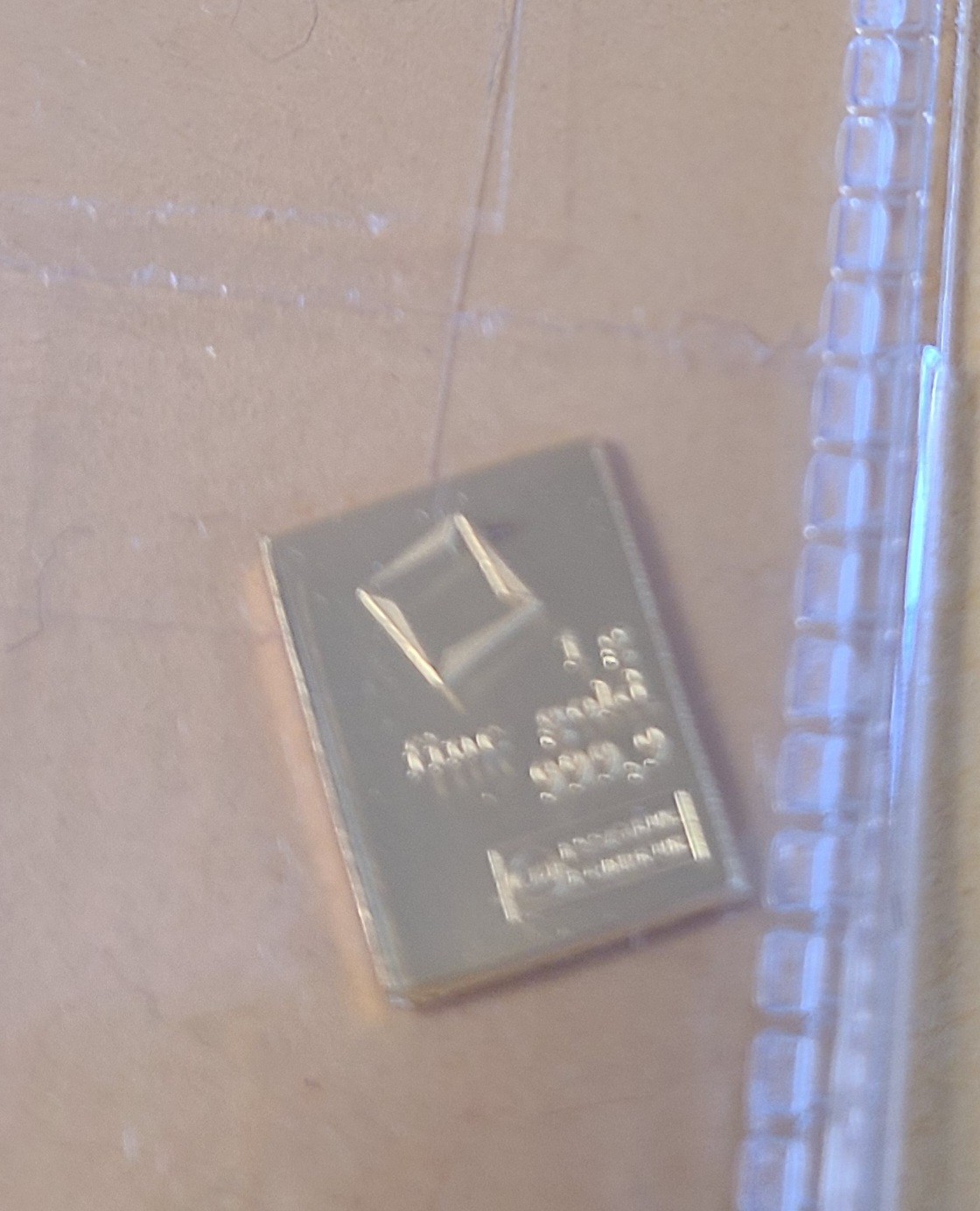 1 gram Gold Bar – Valcambi Suisse .9999 Fine Gold